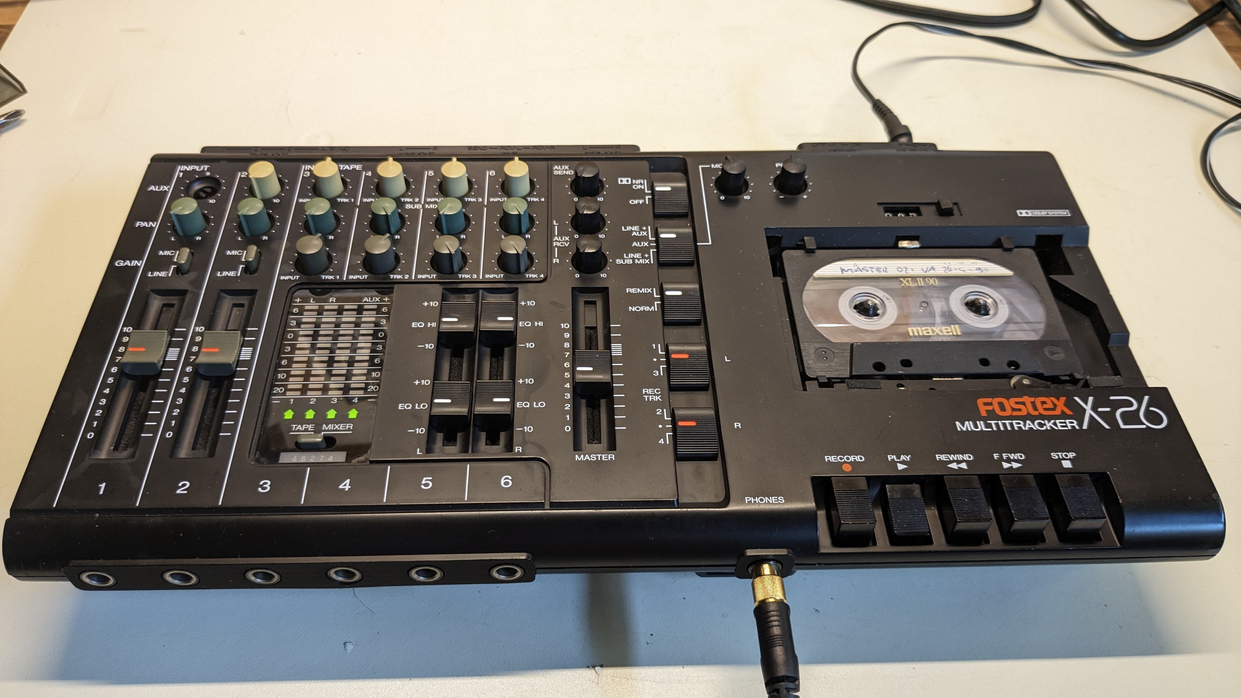Afbeelding van Fostex X-26 4-sporen multitrack cassettedeck