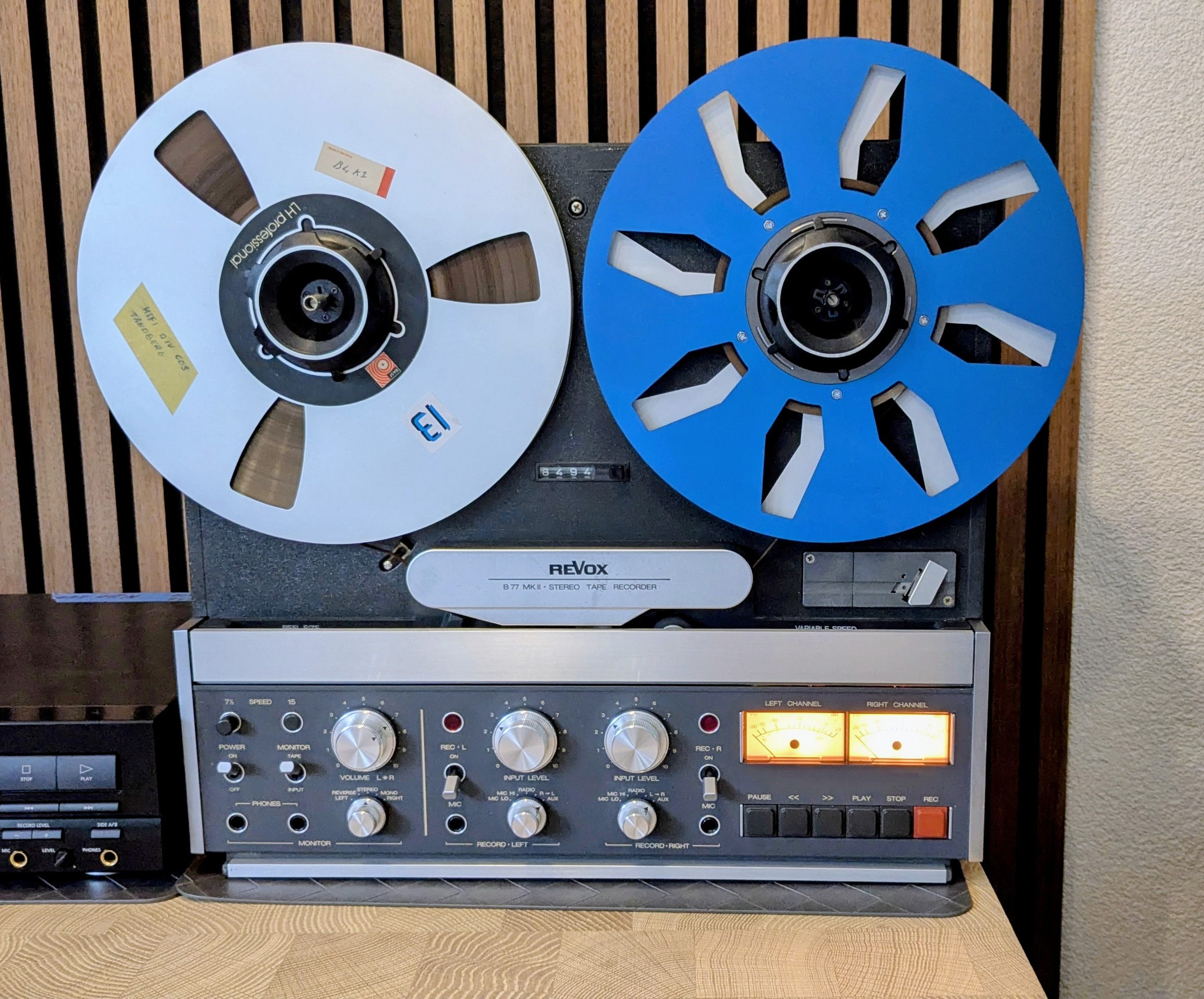 De Revox B77 Mk II High Speed in vooraanzicht